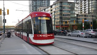 TTC Bombardier Flexity Outlook Streetcar 4403  First Day of Service [upl. by Urbani140]