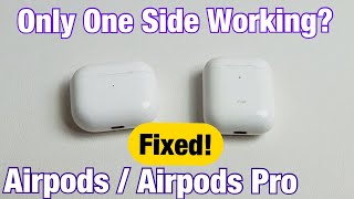 AirPods Only One Side Working Easy Fixes [upl. by Domenech]