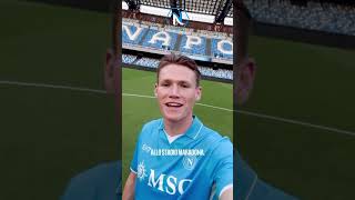 SCOTT SALUTA I TIFOSI💙🔥📹 officialsscnapoli sscnapoli calcionapoli mctominay antonioconte [upl. by Euqinoj]