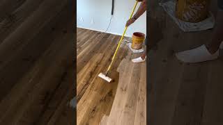 Staining A White Oak Floor With Duraseal Neutral diy hardwoodflooring hardwoodfloors [upl. by Wilkens]