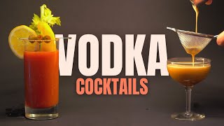 6 Easy Vodka Cocktails to Make at Home  Vodka Cocktails for Beginners [upl. by Ardell]