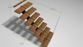 Autodesk Inventor  Flexible Staircase Skeleton Modeling [upl. by Caitlin]