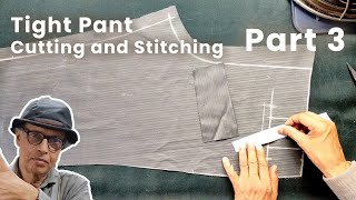 Tight Pant Cutting And Stitching  Skin Tight Pant Cutting And Stitching  Men Pant Cutting [upl. by Benenson]