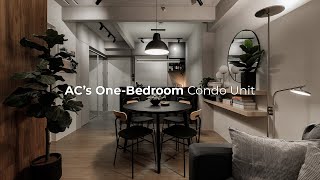 AC’s OneBedroom Condo Unit  A 48 sqm JapandiIndustrial Condo Unit in Pasig City [upl. by Auberbach]