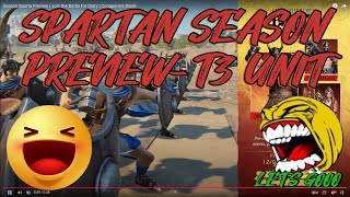 SPARTAN SEASONT3 UNITSKIN PREVIEW [upl. by Golda]