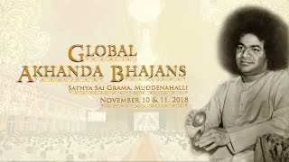 Global Akhanda Bhajans Live From Muddenahalli  10 November 2018 Evening [upl. by Burlie]