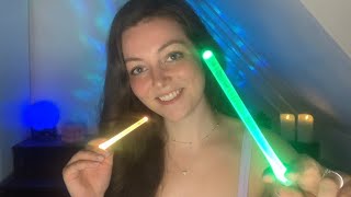 ASMR Focus on Me 🩵 Light Triggers Hand Movements Mouth Sounds [upl. by Aciras]