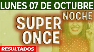 Resultado del sorteo Super Once 17PM 21PM del Lunes 7 de Octubre del 2024 [upl. by Allak]