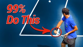 Why 99 of Tennis Pros swing this wayDrill included [upl. by Lemaj]