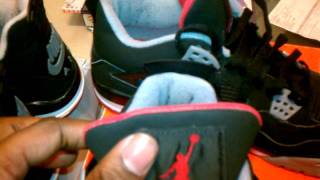 Fake vs Authentic Jordan IVs Bred [upl. by Lerad]