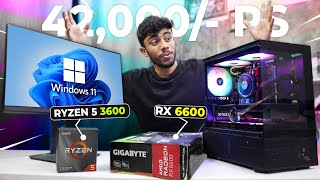 40000RS BEST AMD PC Build With RX 6600 amp Rysen 5 ⚡Live Gaming amp Editing 🤩 [upl. by Scheld]