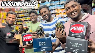 🎣UNBOXING OUR NEW REELS  PENN Battle 3 6000 amp Diawa BG SW amp Saltist MQ 8000​⁠ [upl. by Gotcher]