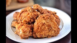 HOW TO MAKE THE BEST SOUTHERN FRIED CHICKEN  CRISPY FRIED CHICKEN RECIPE [upl. by Niamor]