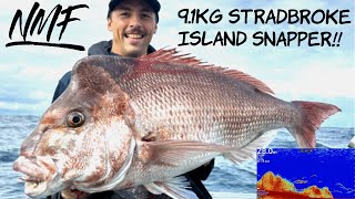 91KG SNAPPER  local stradbroke island [upl. by Nahtanoy411]