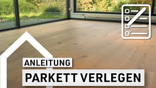 Parkett schwimmend verlegen DIY  Anleitung casando [upl. by Eipper]