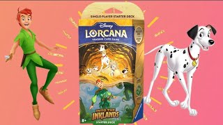 Disney Lorcana Pongo and Peter Pan Starter Deck disney lorcana peterpan 101dalmatians [upl. by Vergos956]