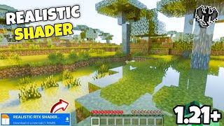 Realistic Shaders MCPE 1212  Shader Minecraft PE 121  Render dragon [upl. by Soisanahta]