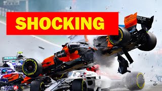 The Most Terrifying F1 Crash Compilations [upl. by Hoenack]