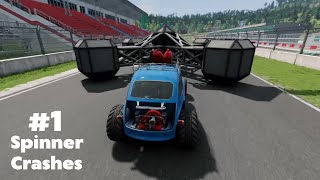 Spinner Car Crashes 1  Beam NG Drive [upl. by Lesya]