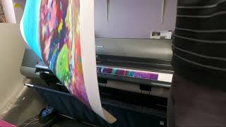 Giclee printing and stretching of fine art canvas  Melody Art in Porlock [upl. by Hennahane366]