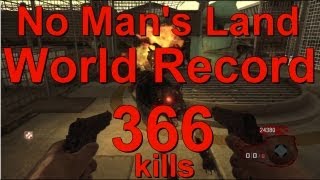 366 Kills No Mans Land World Record New Legit 1 nml black ops zombies xbox [upl. by Ynney]