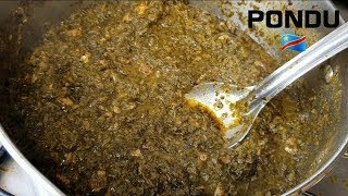 Meilleur Recette De Pondu Congolaise  feuilledemanioc Saka Saka [upl. by Namref601]