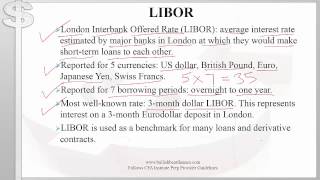 CFA Level 1 Fixed Income Eurodollars and LIBOR [upl. by Dlonyar780]