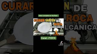 La Mejor Forma De Curar Sartén De Roca Volcánica 🌋 sartén cocina recetas cocinasaludable curar [upl. by Baylor]