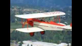 Flight of a 1929 CommandAire Biplane [upl. by Litt]