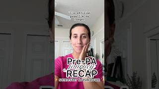 Undergrad semester breakdown of how to prepare a competitive application for PA School 👩‍⚕️ prepa [upl. by Rabkin517]