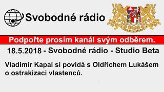 1852018 Svobodné rádio  Studio Beta  Vladimír Kapal si povídá s Oldřichem Lukášem o stavu médií [upl. by Dionne]