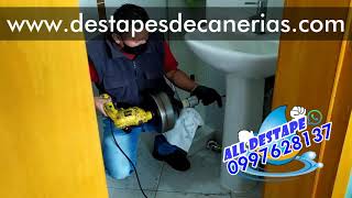 Como destapar cañerías tuberías sin romper NO se preocupe Más solo llame All Destapes 0997628137 [upl. by Ayocat]