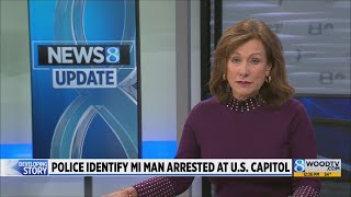 Police identify Michigan man arrested at US Capitol [upl. by Ecadnarb]