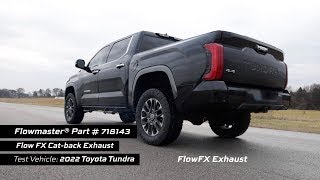 Flowmaster FlowFX Catback Dual Same Side Exhaust For 2022 Toyota Tundra 34L718143 [upl. by Marissa]