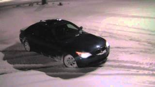 BMW 545i Snow Drifting [upl. by Ohploda]