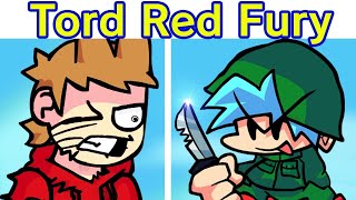 Friday Night Funkin  VS Tord Red Fury FULL WEEK BETA  Cutscenes FNF ModHard Eddsworld [upl. by Yreffoeg144]