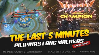 THE INTENSE LAST 5 MINUTES OF M3 MLBB WORLD CHAMPIONSHIP GRANDFINALS [upl. by Lyon]