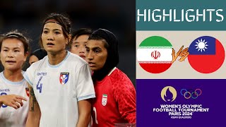 🇮🇷 Iran vs Chinese Taipei 🇹🇼 Womens Olympic Qualifying 2024 Highlights  Group A [upl. by Atteselrahc]