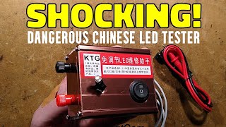 Horrific LED tester that can literally kill you  with scary schematic [upl. by Hgielak]