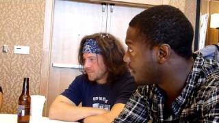 SDCC 2010  Leverage  Christian Kane and Aldis Hodge Short Interview [upl. by Greenlee]