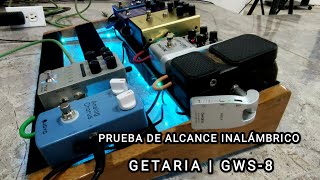 GETARIA GWS8 Wireless Guitar System  30mts test [upl. by Adela]