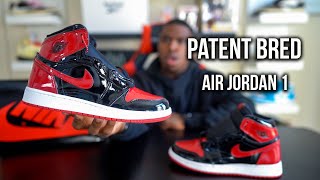 Air Jordan 1 Patent Bred Review [upl. by Nnylesor]