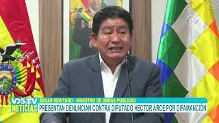 MINISTRO PRESENTA DENUNCIA CONTRA DIPUTADO HECTOR ARCE [upl. by Ylebmik364]