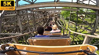 Outlaw POV 5K Back Row UNDERRATED Wooden Coaster Adventureland IA [upl. by Kantor]