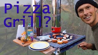 Rocket Stove Pizza Oven Upcycled [upl. by Nolur887]