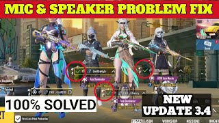 How to fix mic and speaker glitch in Bgmi  Bgmi mic glitch problem  bgmi mic  new update 34 [upl. by Berne]