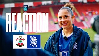 REACTION  Tegan McGowan  Southampton 02 Birmingham City Women [upl. by Tiena889]