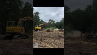 Clearing stubborn oaks today in Franklinville NJ today [upl. by Nialb]