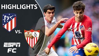 Atletico Madrid vs Sevilla  LALIGA Highlights  ESPN FC [upl. by Nedyarb721]