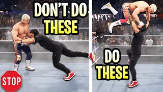 14 Essential Tips To Improve In WWE 2K24 or Any other 2k Games [upl. by Korry]